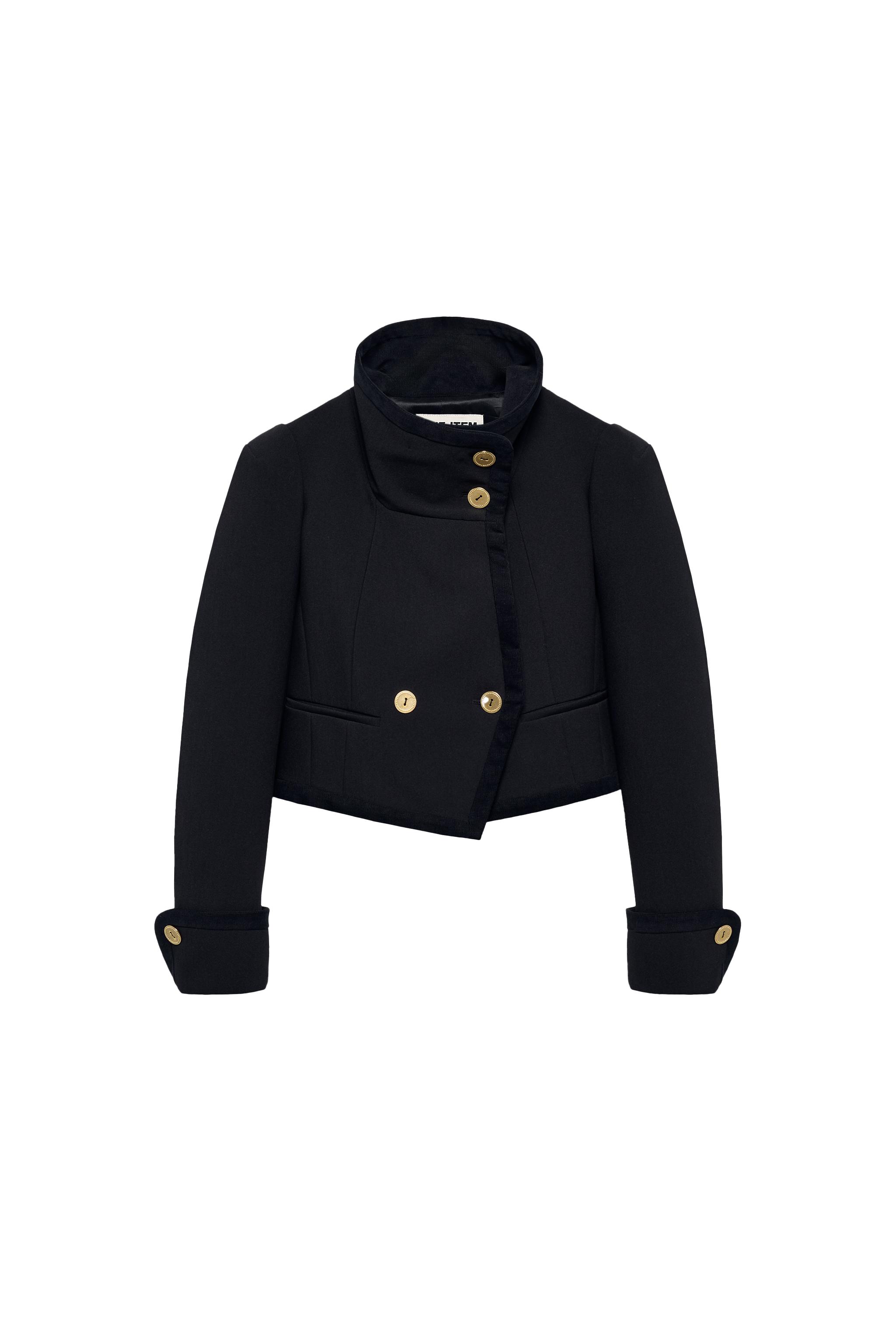 BUTTONED CROPPED JACKET - THE ITEM ZARA WOMAN - Black | ZARA South