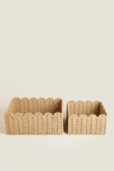 SCALLOPED BASKET - Light beige by Zara - Image 1