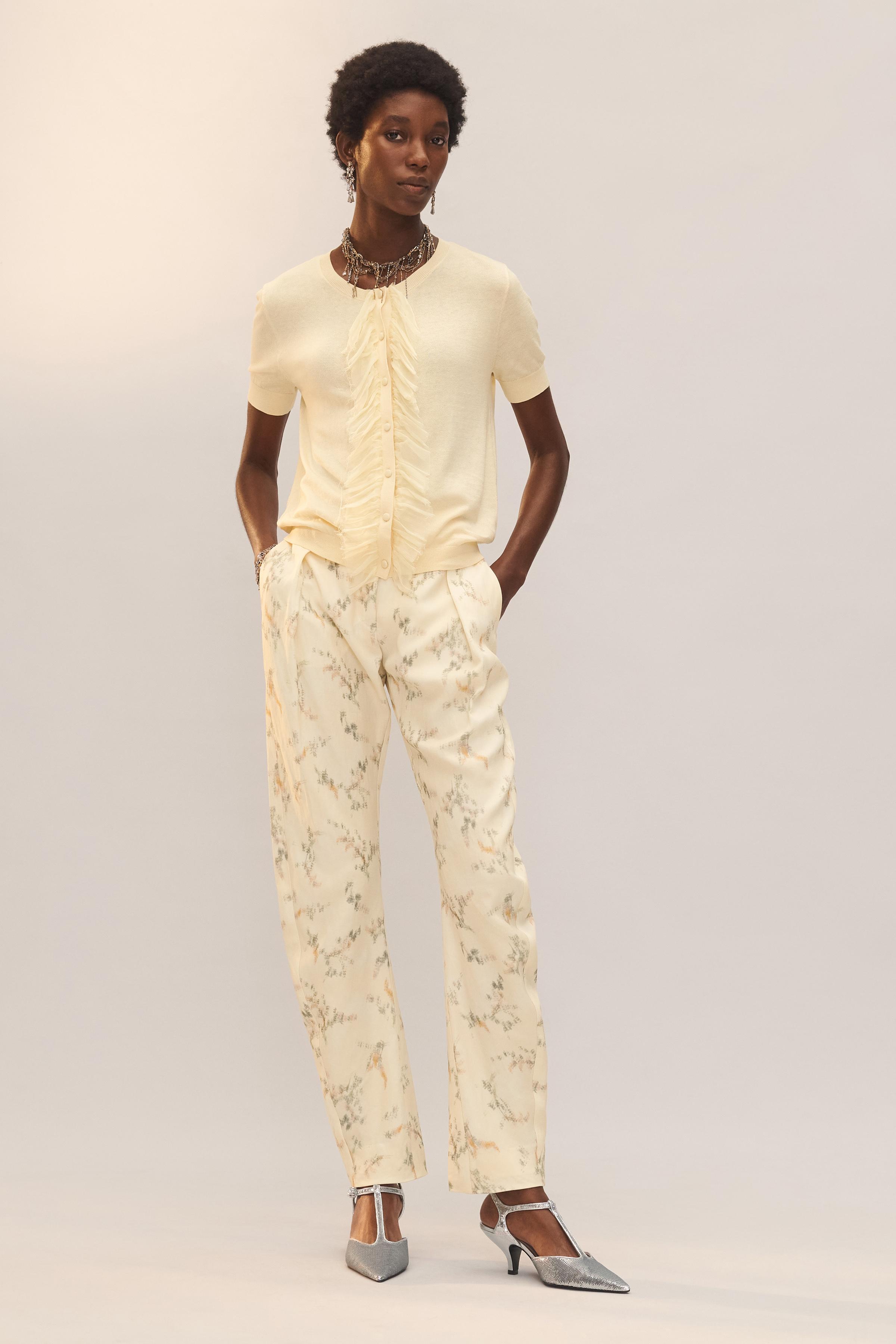 GILET EN MAILLE VOLANTS AVEC SOIE LIMITED EDITION