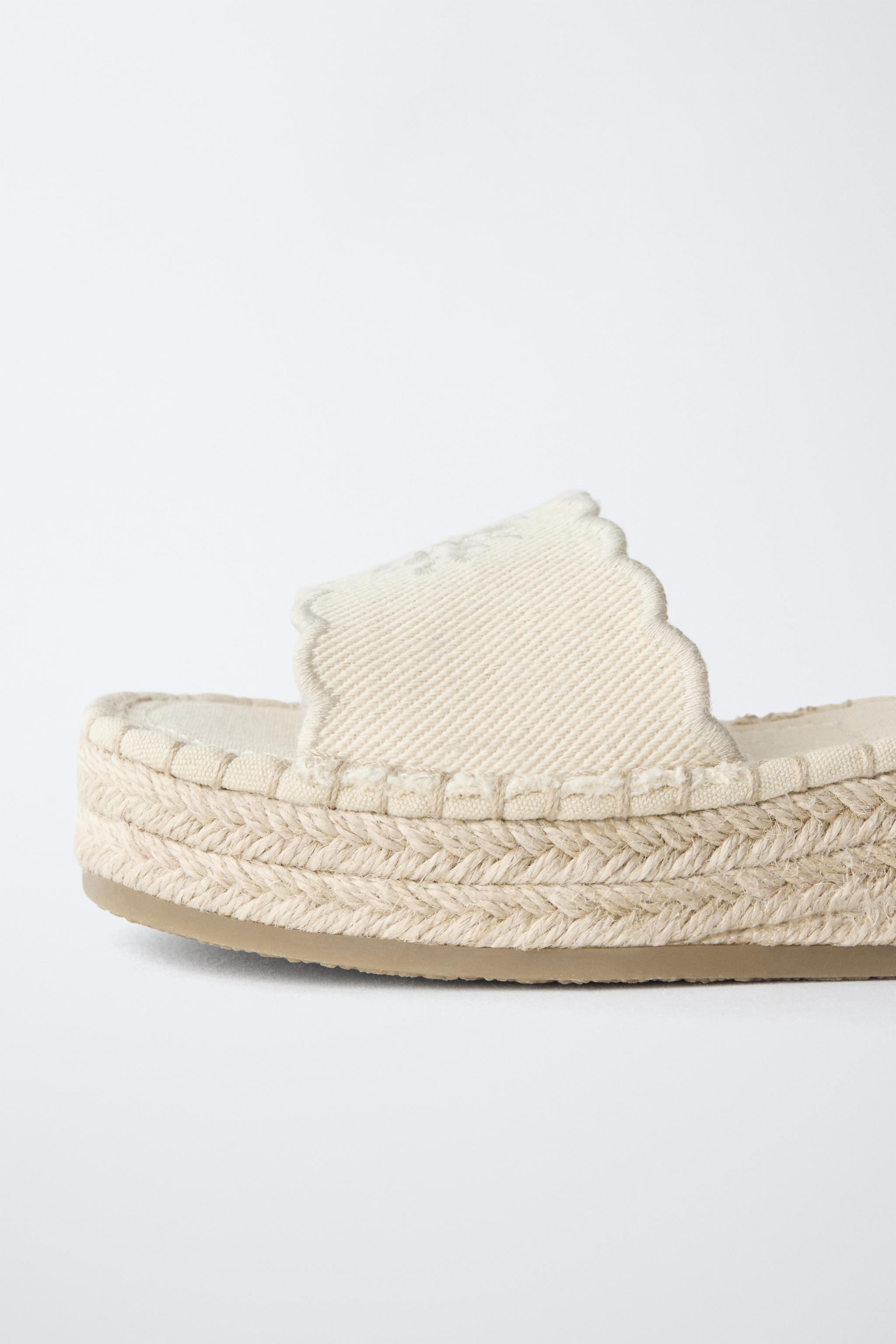 Детские сандалии Zara JUTE EFFECT SANDALS — фото 6