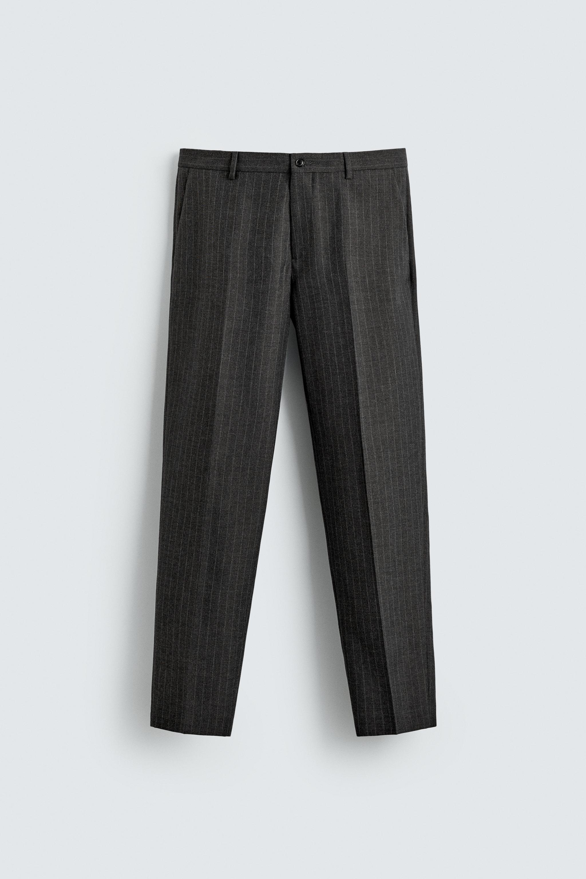 PINSTRIPE SUIT PANTS