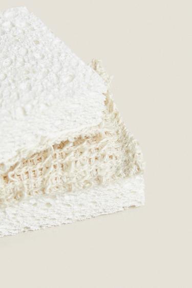 ÉPONGE À RÉCURER (LOT DE 2) - Beige clair de Zara - Image 3
