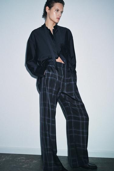 قميص بجيوب وربطة ZW COLLECTION - بحري الخاص بـ Zara