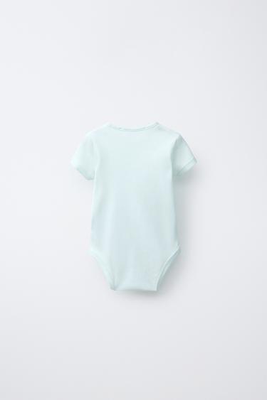 LOT DE CINQ BODYS COL TUNISIEN MANCHES COURTES - Multicolore de Zara - Image 2