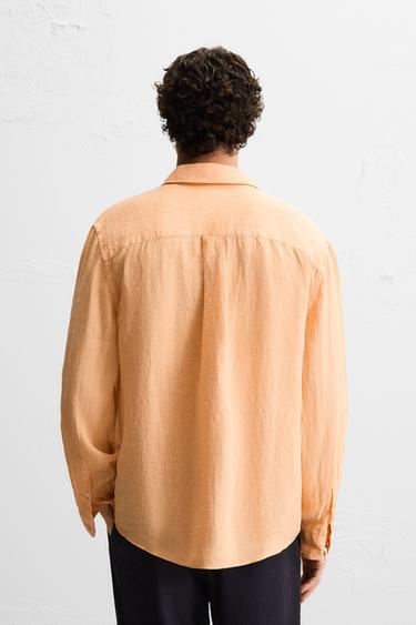 CHEMISE 100 % LIN - Mandarine de Zara - Image 2