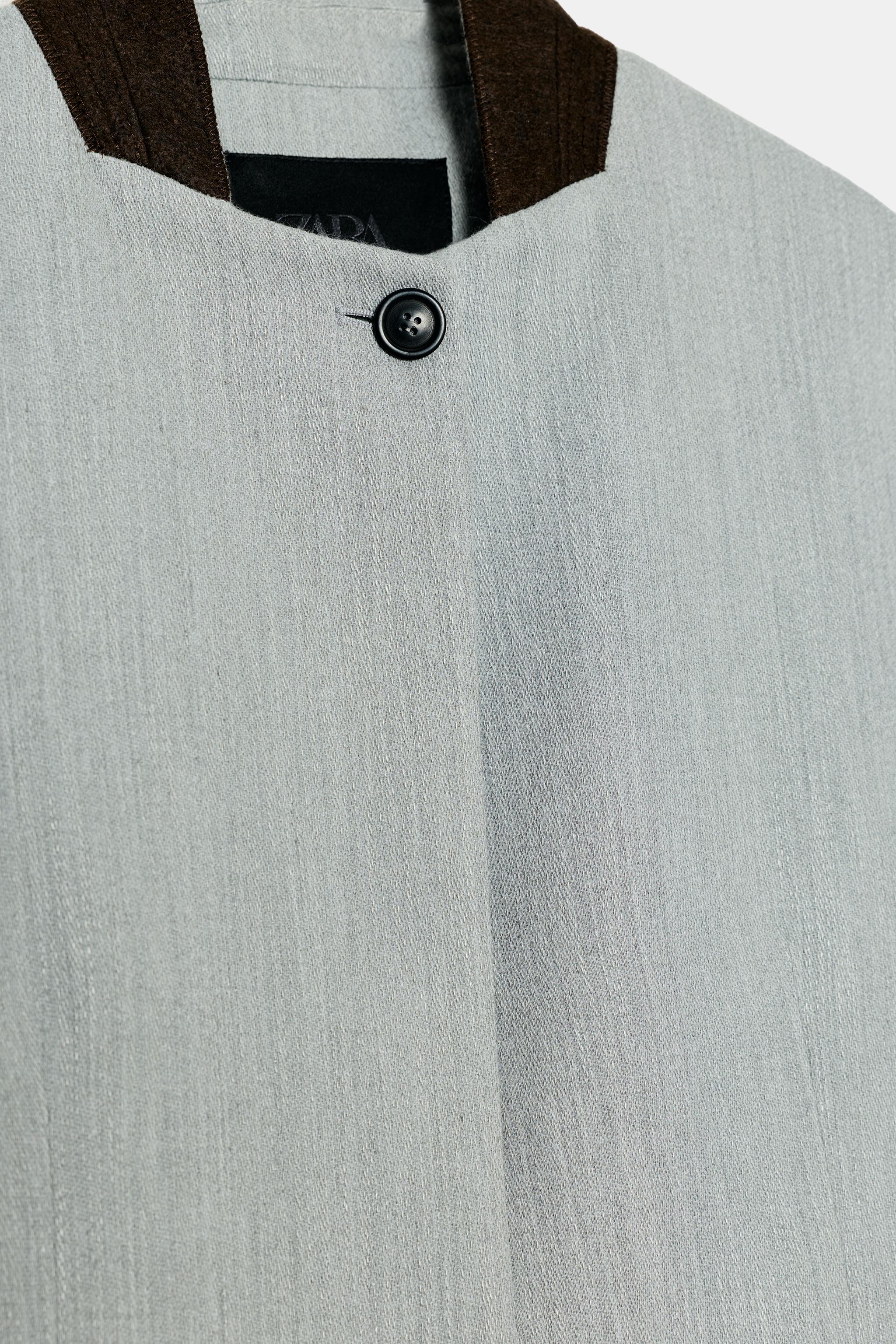 CONTRAST COLLAR BLAZER ZW COLLECTION
