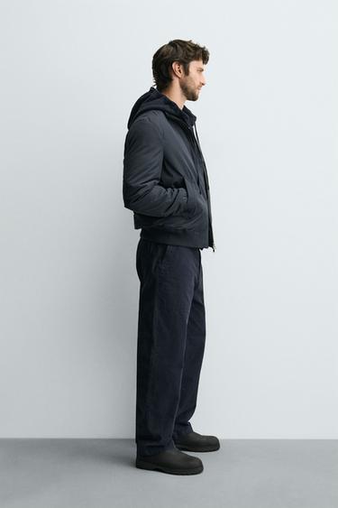 VESTE MATELASSÉE DÉPERLANTE - Bleu marine foncé de Zara - Image 3