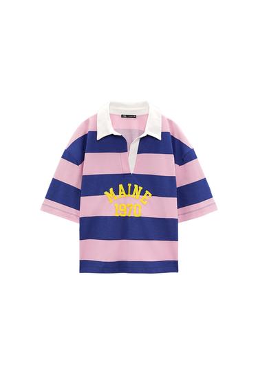 STRIPED POLO T-SHIRT