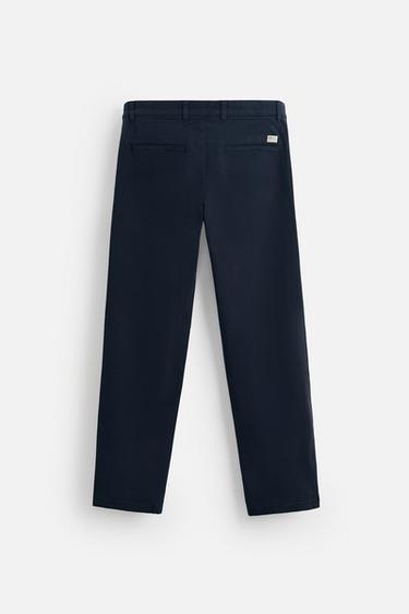 PANTALON CHINO COUPE ÉTROITE - Bleu marine de Zara - Image 5