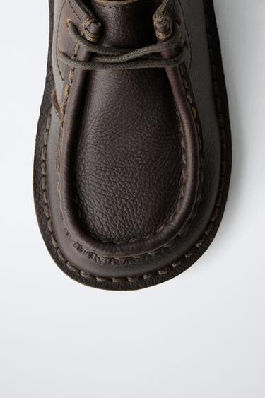 LEATHER SHOES - Brown by Zara - Image 6