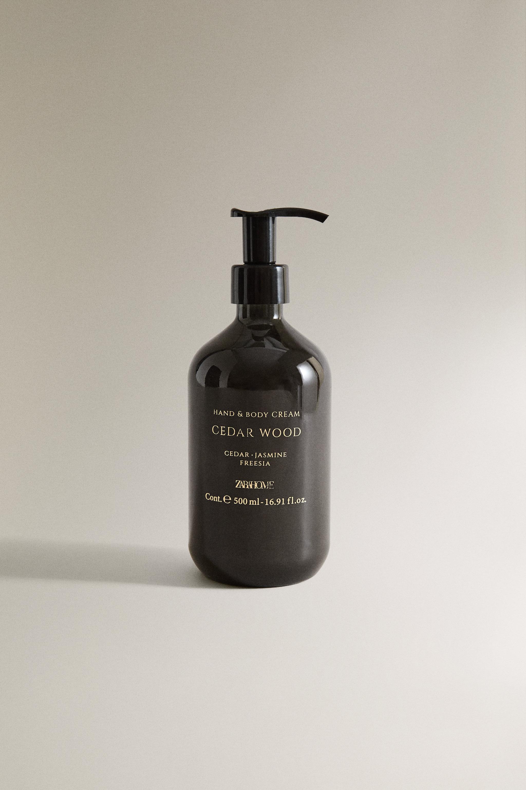 (500 ML) CEDAR WOOD HAND CREAM — Sky blue