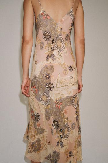 ROBE STYLE LINGERIE IMPRIMÉE ZW COLLECTION - Multicolore de Zara - Image 2