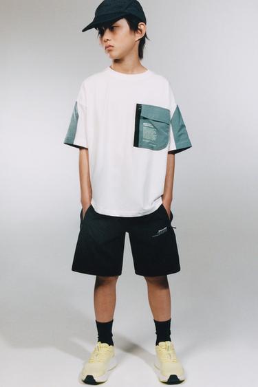 CAMISETA SPORTY BOLSILLO - Blanco de Zara
