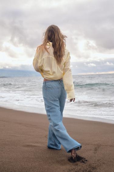PANTALON FLUIDE JEAN TRF CORDON - Bleu de Zara - Image 5