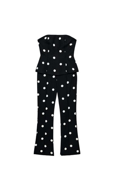 POLKA DOT BANDEAU JUMPSUIT