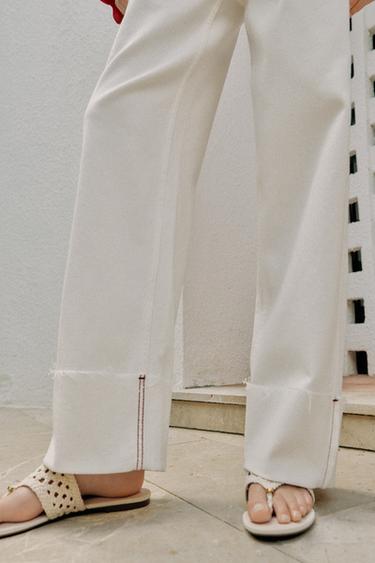 JEAN Z1975 BARREL TAILLE NORMALE REVERS - Blanc de Zara - Image 4
