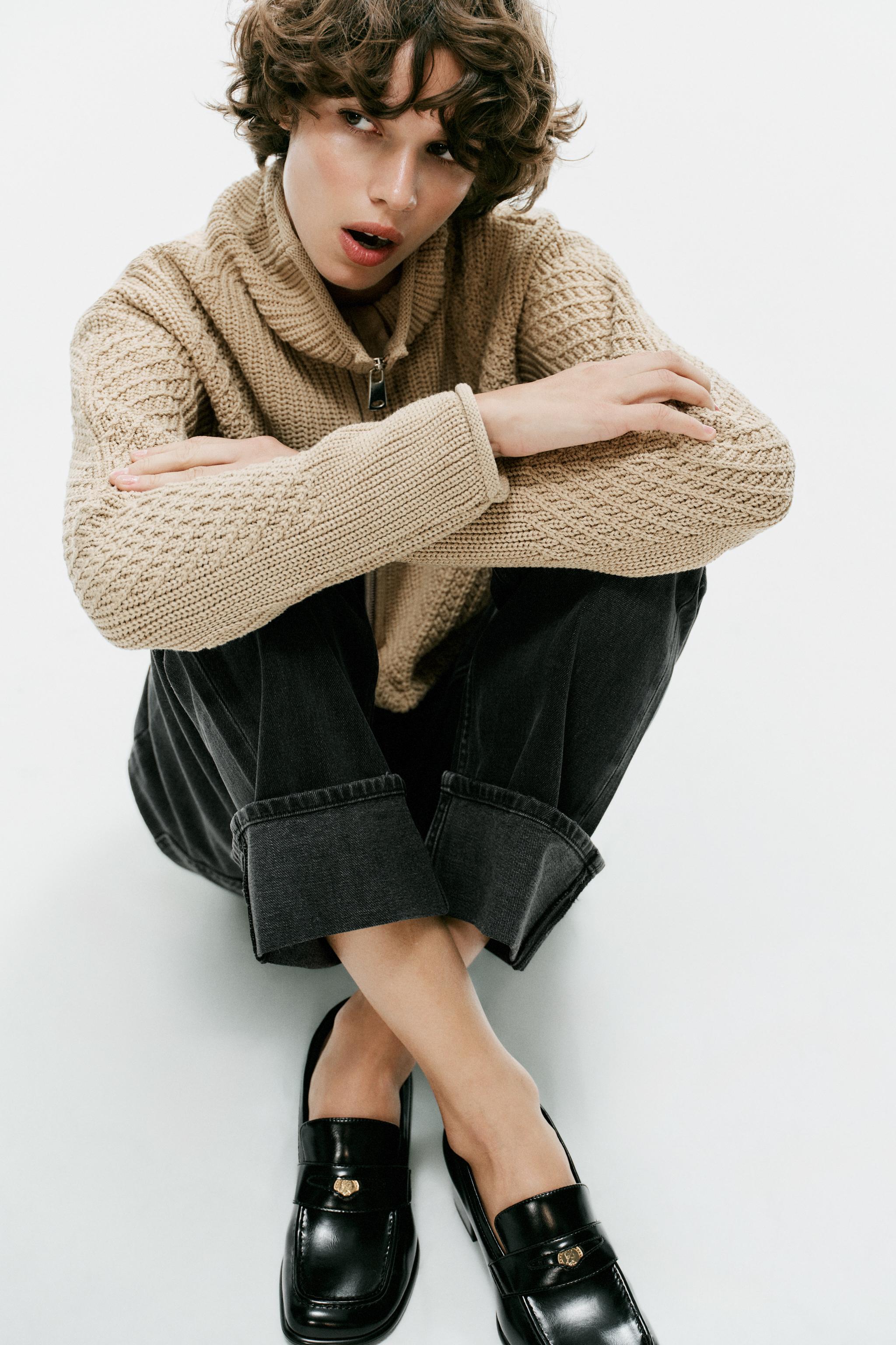 Женские туфли Zara HEELED LOAFERS