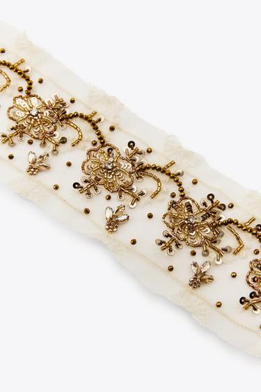 ACCESSOIRE MULTIPOSITION BRODERIES FANTAISIE ÉDITION LIMITÉE - Doré de Zara - Image 2