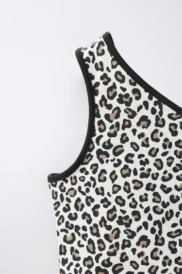 ASYMMETRIC ANIMAL PRINT TOP - Leopard by Zara - Image 2