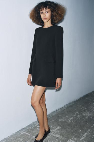 VESTIDO CORTO BOLSILLOS ZW COLLECTION LIMITED EDITION - Negro de Zara - Imagen 0