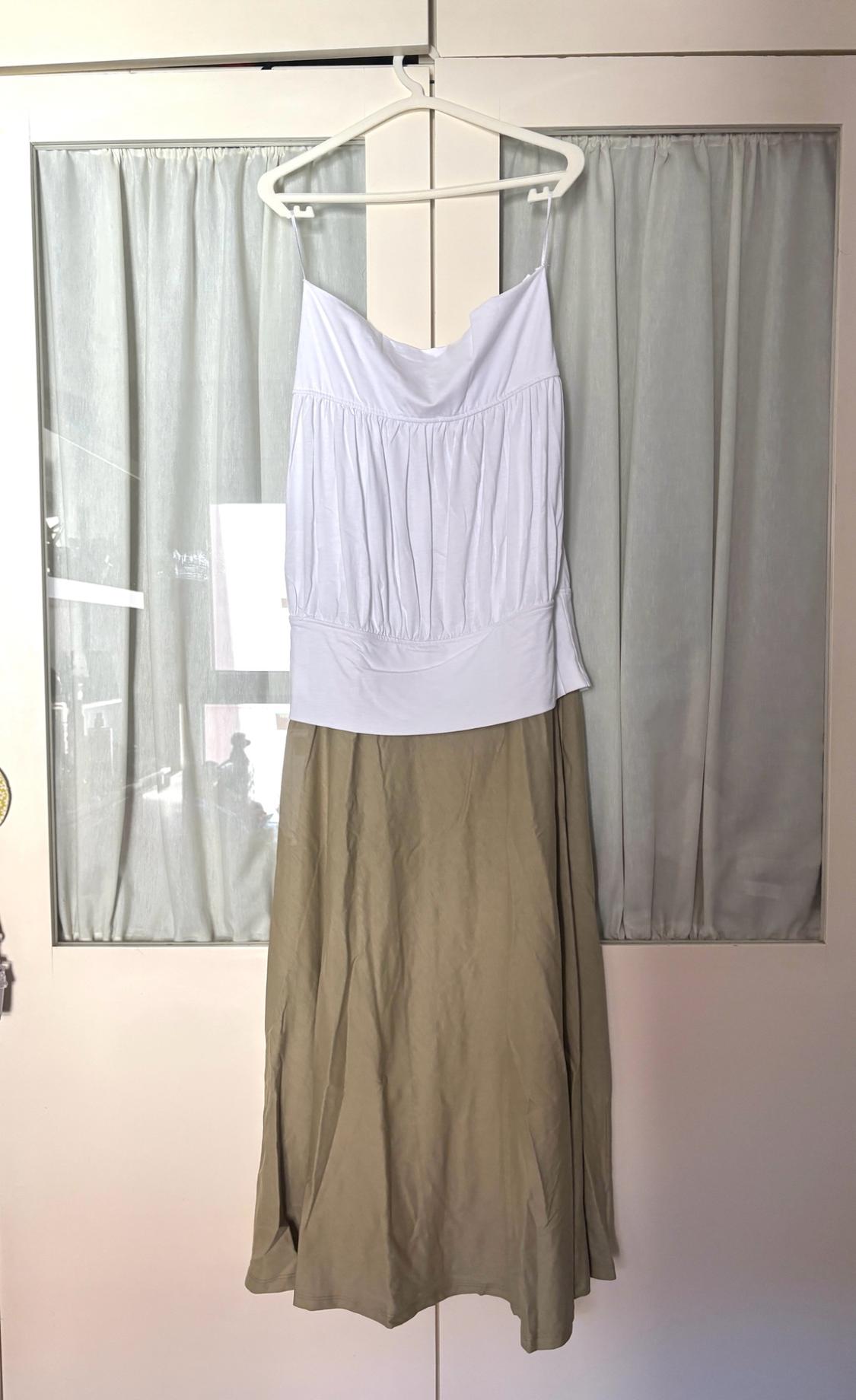 CONTRAST MIDI DRESS - Image 4
