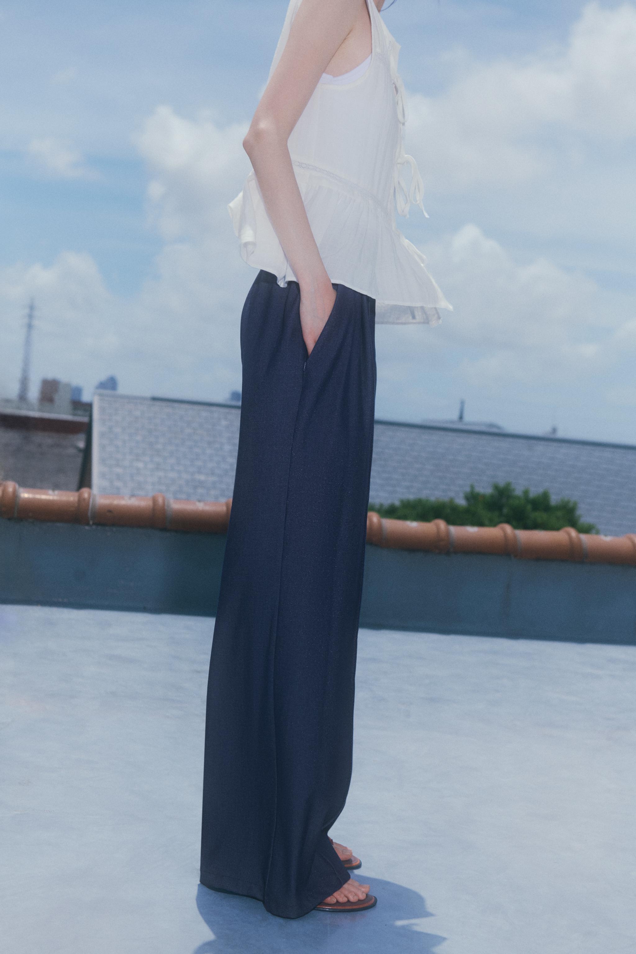 ☆ドイツ発*ZARA*新作*ノッチバックハイウエストパンツ/WE☆ ☆ドイツ発*ZARA*新作*ノッチハイウエストパンツ/BLACK☆ (ZARA