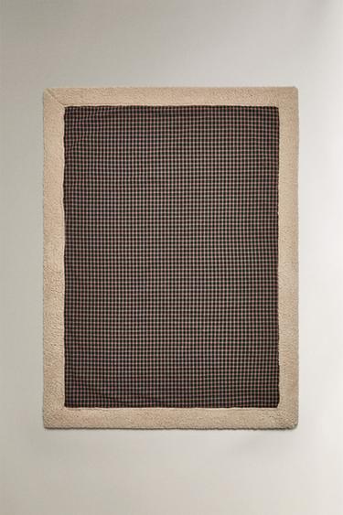 PLAID CARREAUX ANIMAUX DE COMPAGNIE NOËL - Vert de Zara - Image 0
