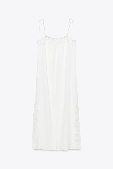 ROBE LONGUE CROCHET - Blanc de Zara - Image 8
