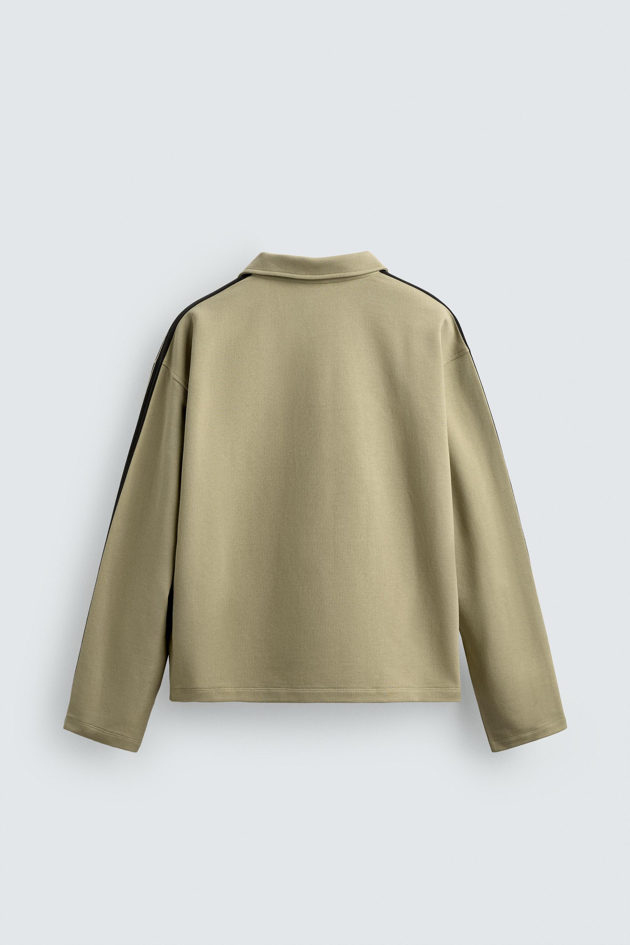 BOXY FIT EMBROIDERED STRIPED SWEATSHIRT