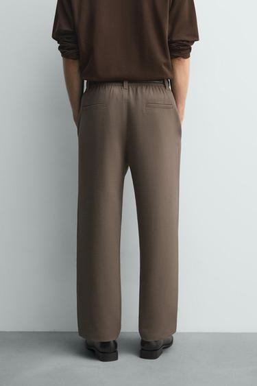 PLEATED RELAXED FIT TROUSERS - Sand by Zara - Image 2