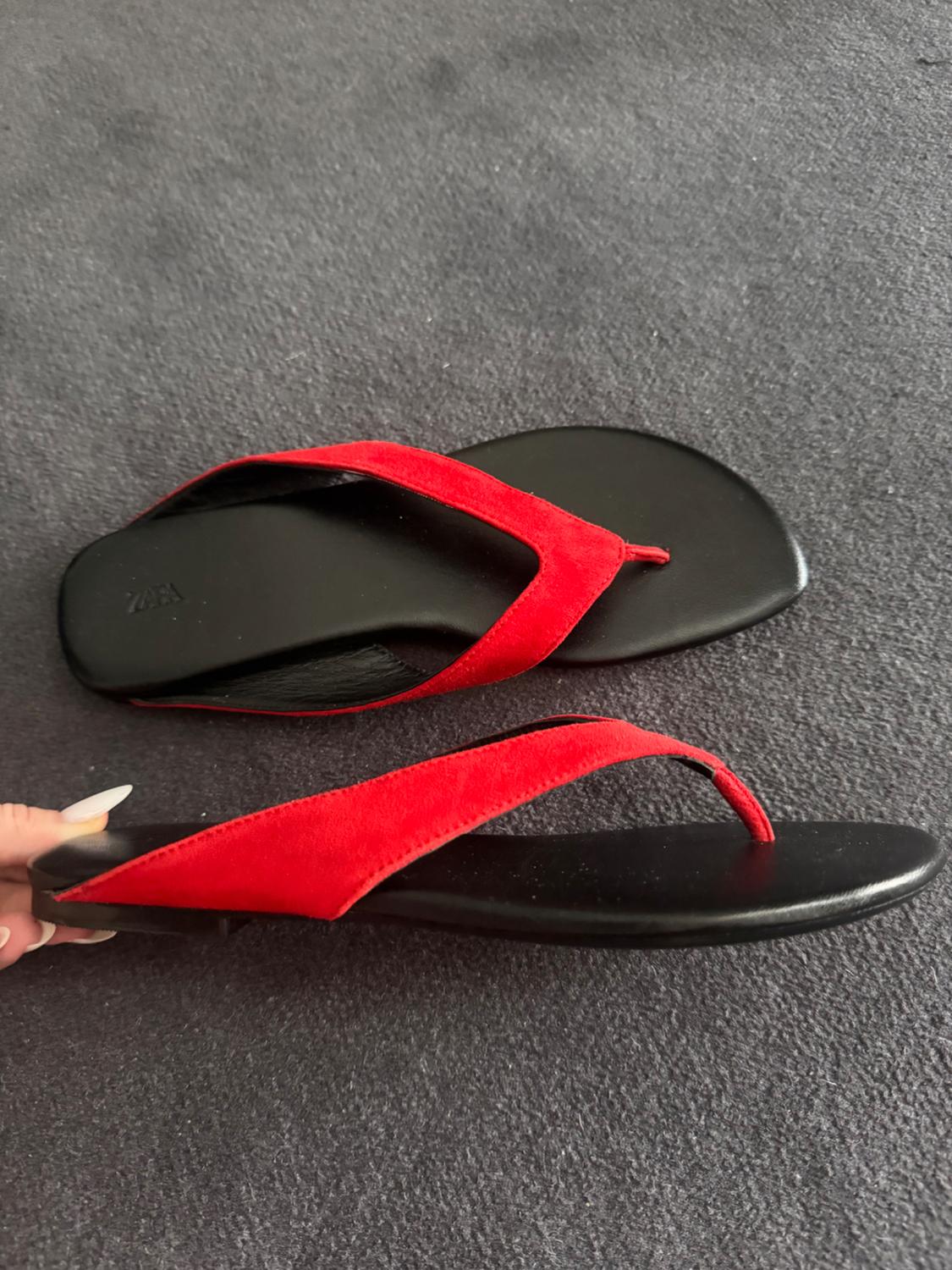 FLAT LEATHER SANDALS - Image 3