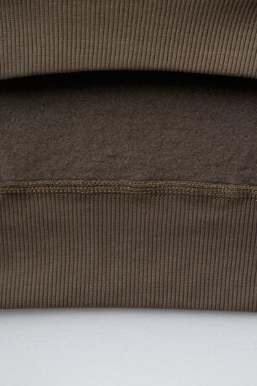 HOODIE AND LABEL JOGGERS SET - Brown by Zara - Image 6