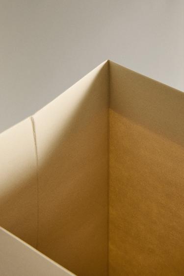 PAPER WASTEPAPER BASKET - Ecru by Zara - Image 3