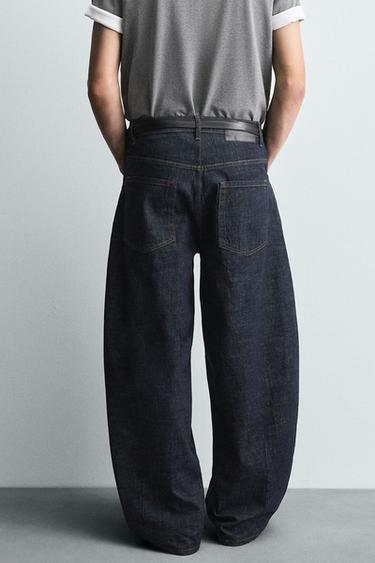BALLOON FIT JEANS - Indigo by Zara - Image 2