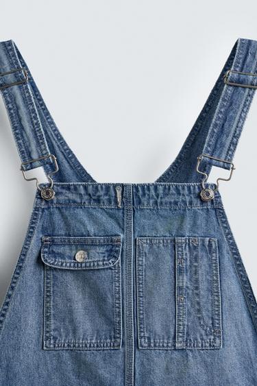 SALOPETTE EN DENIM BAGGY FIT - Bleu clair de Zara - Image 11