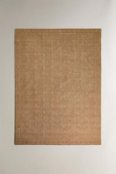 DIAMOND WOOL RUG - Beige by Zara - Image 0