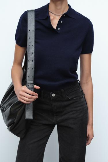 %100 YÜN BASIC POLO T-SHIRT_1