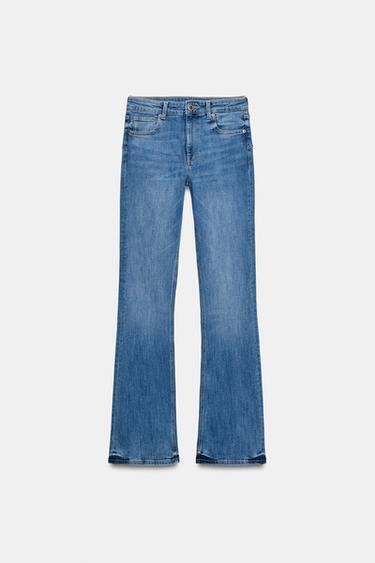 JEANS ZW COLLECTION BOOTCUT TIRO MEDIO - Azul claro de Zara