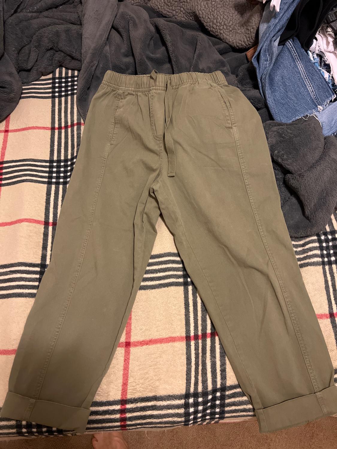 TAPERED ELASTIC WAISTBAND PANTS