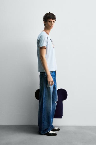 T-SHIRT MICKEY MOUSE HARRY LAMBERT FOR ZARA X DISNEY - Bleu ciel de Zara - Image 3