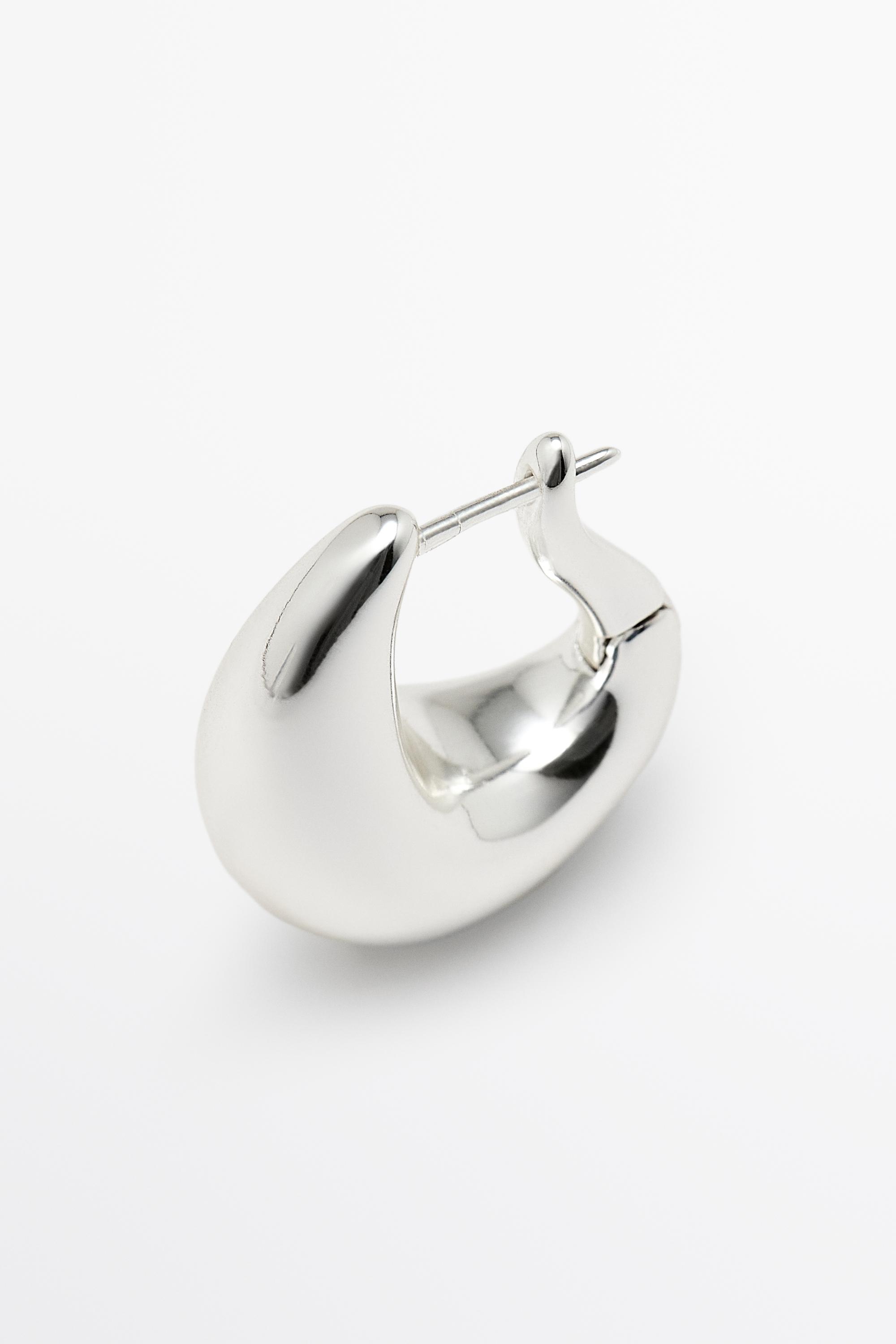 Boucles d'oreilles créoles détail goutte