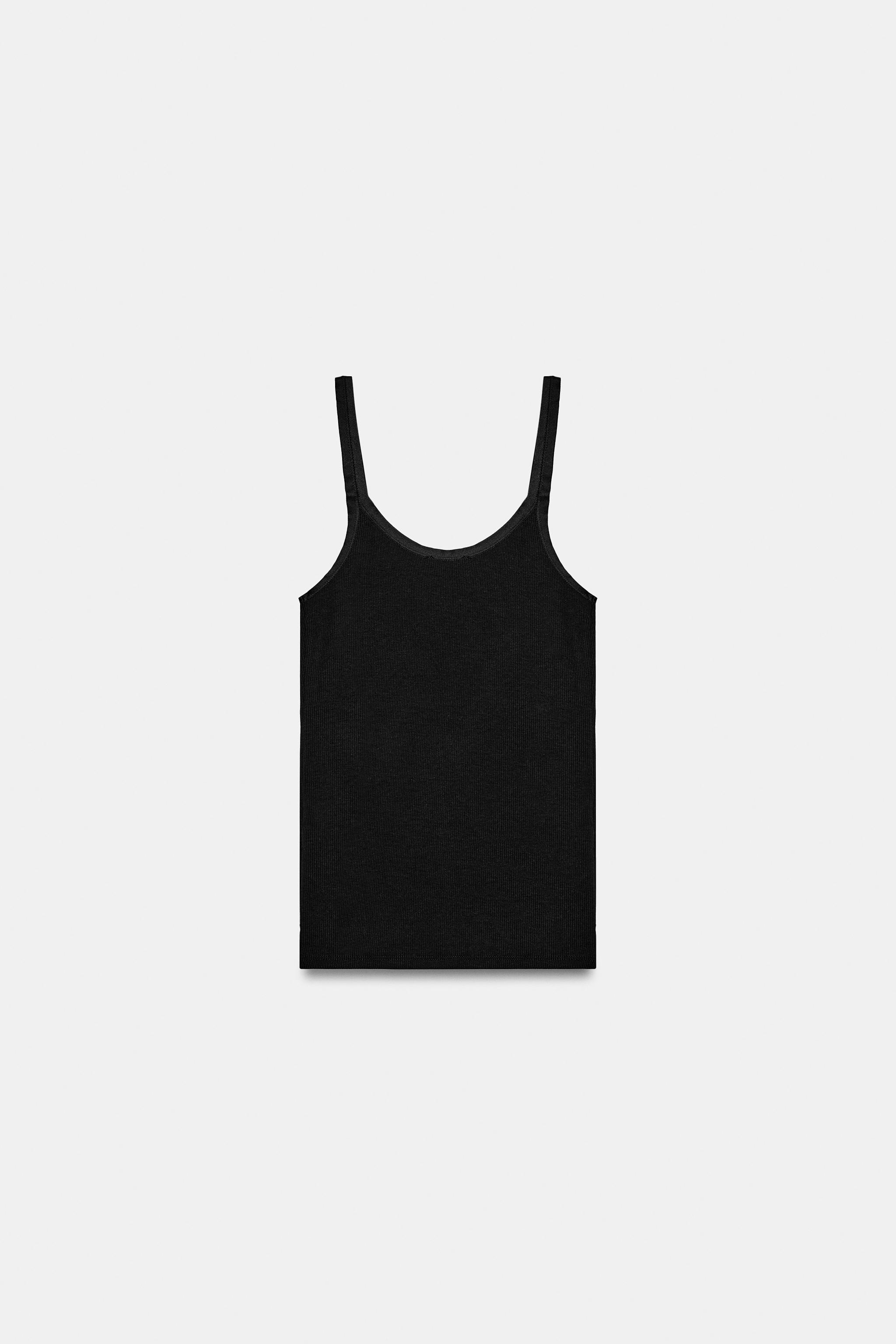RIBBED STRAP TOP