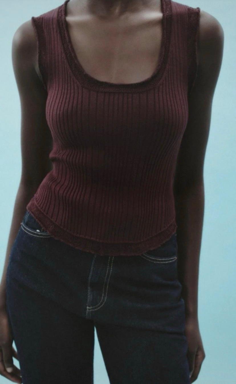 RIBBED KNIT TOP - Image 2