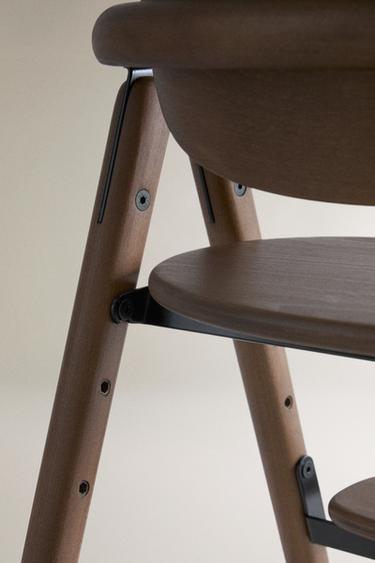 KIDS' BEECH WOOD HIGH CHAIR | CHARLIE CRANE - Brown by Zara - Image 3