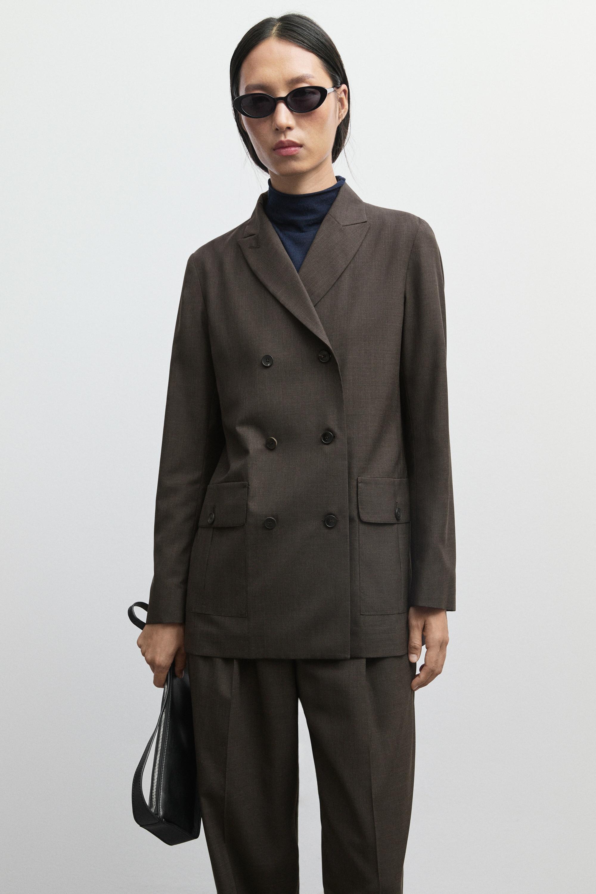 Blazer croisé à poches