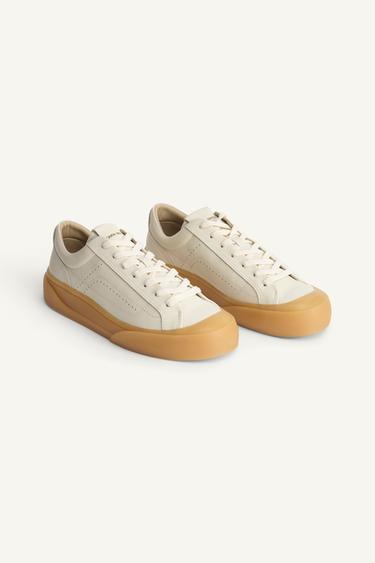 LTHR SNKRS 14 - Bone White by Zara