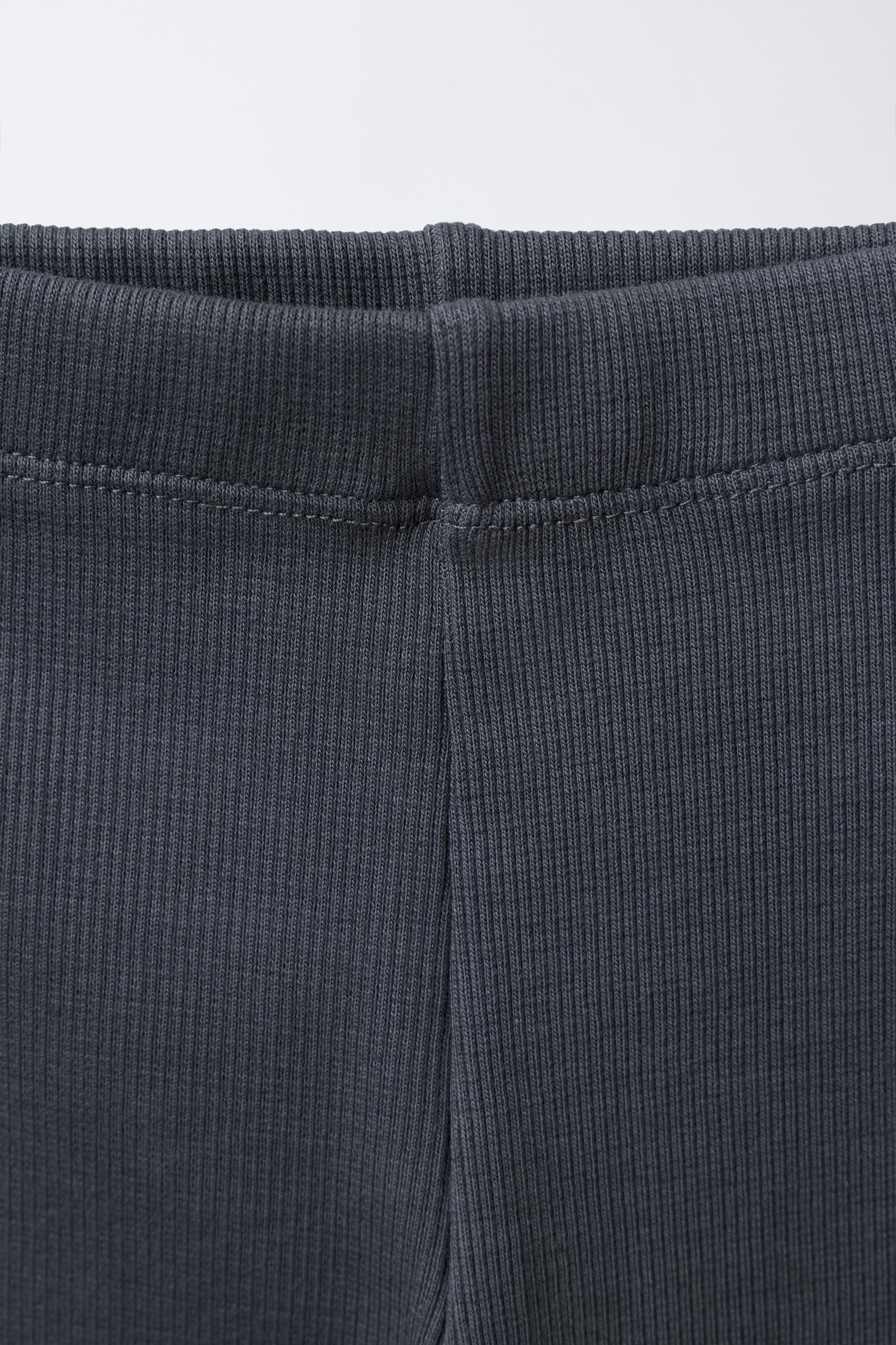 PRINTED SWEATSHIRT AND RIBBED LEGGINGS SET