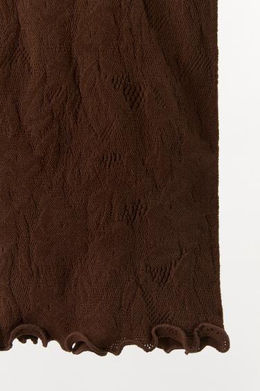 TOP À BRETELLES SANS COUTURE - Marron de Zara - Image 5