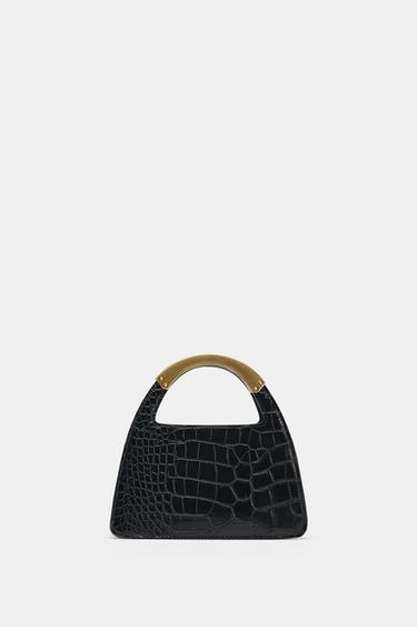 CITY BAG WITH METAL HANDLE - Black by Zara - Image 0