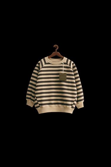 ZARA TIMELESS - SUDADERA RAYAS - Marrón de Zara - Imagen 0